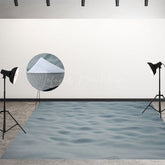 Lofaris Light Grey Sea Wave Texture Photography Floor Mat